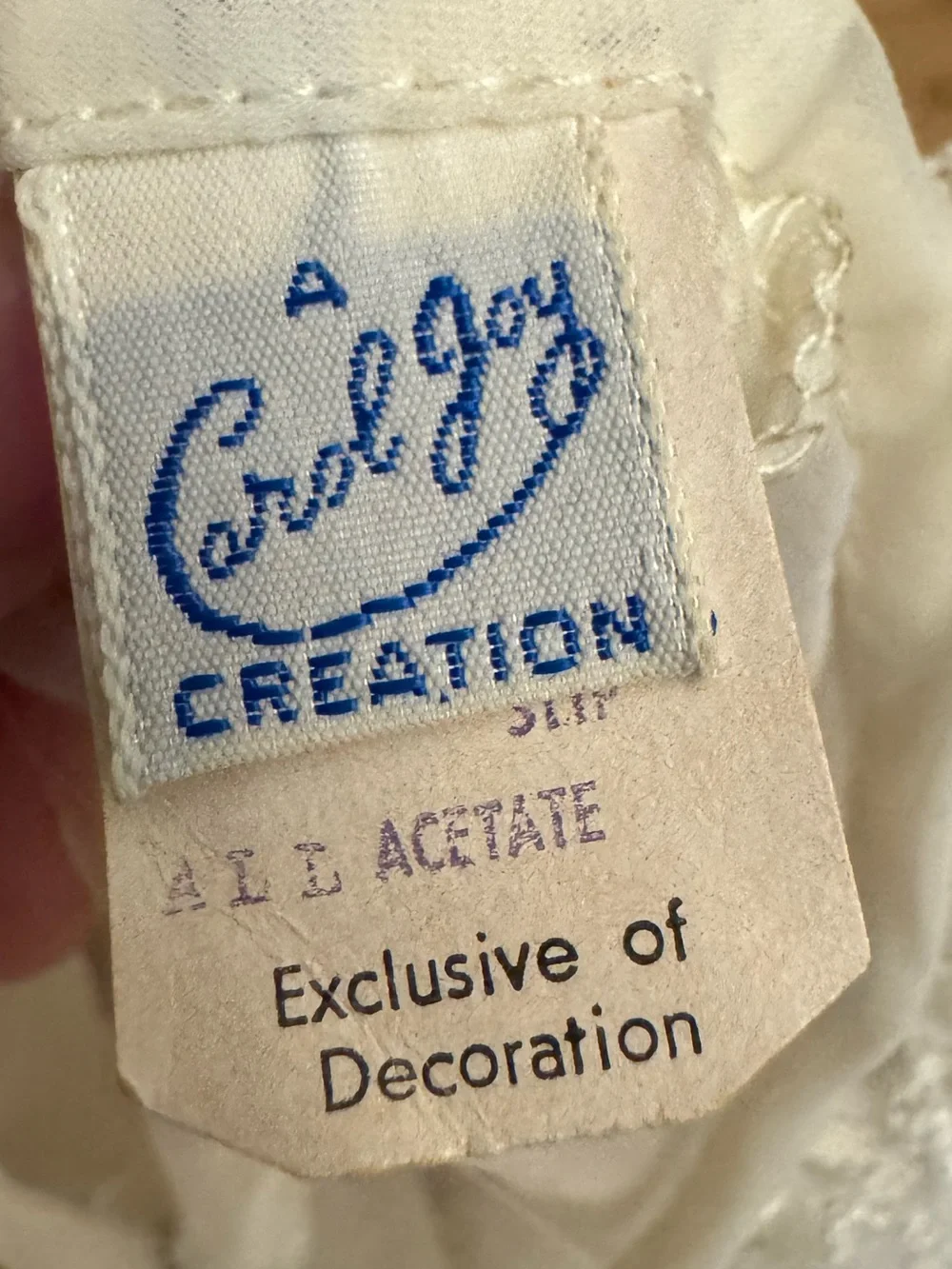 Vintage Carol Joy Baby Girl Dress Bundle White Lace Christening Baptism Coquette
